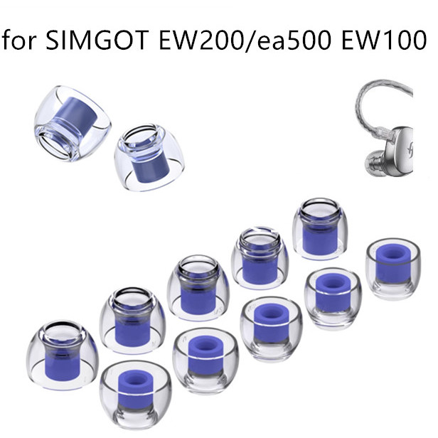 Latex Silicone Eartips for SIMGOT EW200/ea500 EW100 Hifi In-ear Headphone Earphone Eartips EM2R em2 