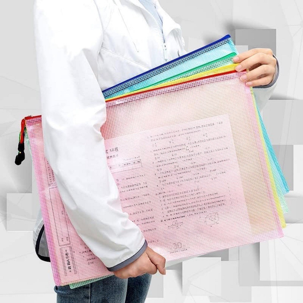 Map Dokumen Resleting / Pouch Zipper Waterproof / Untuk Dokumen, Buku Traveling|map anti air |tas ,b