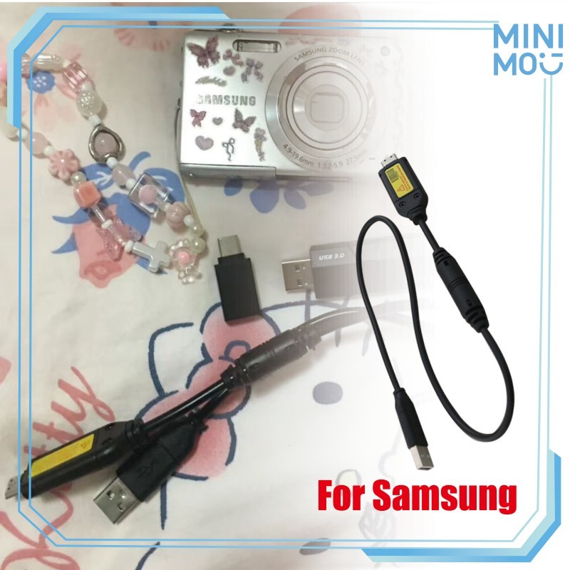 USB Cable Kamera Samsung 0.5M Kabel Data Dan Charger Untuk Model ES75 NV40 PL120 ST600 TL500 WB700 C