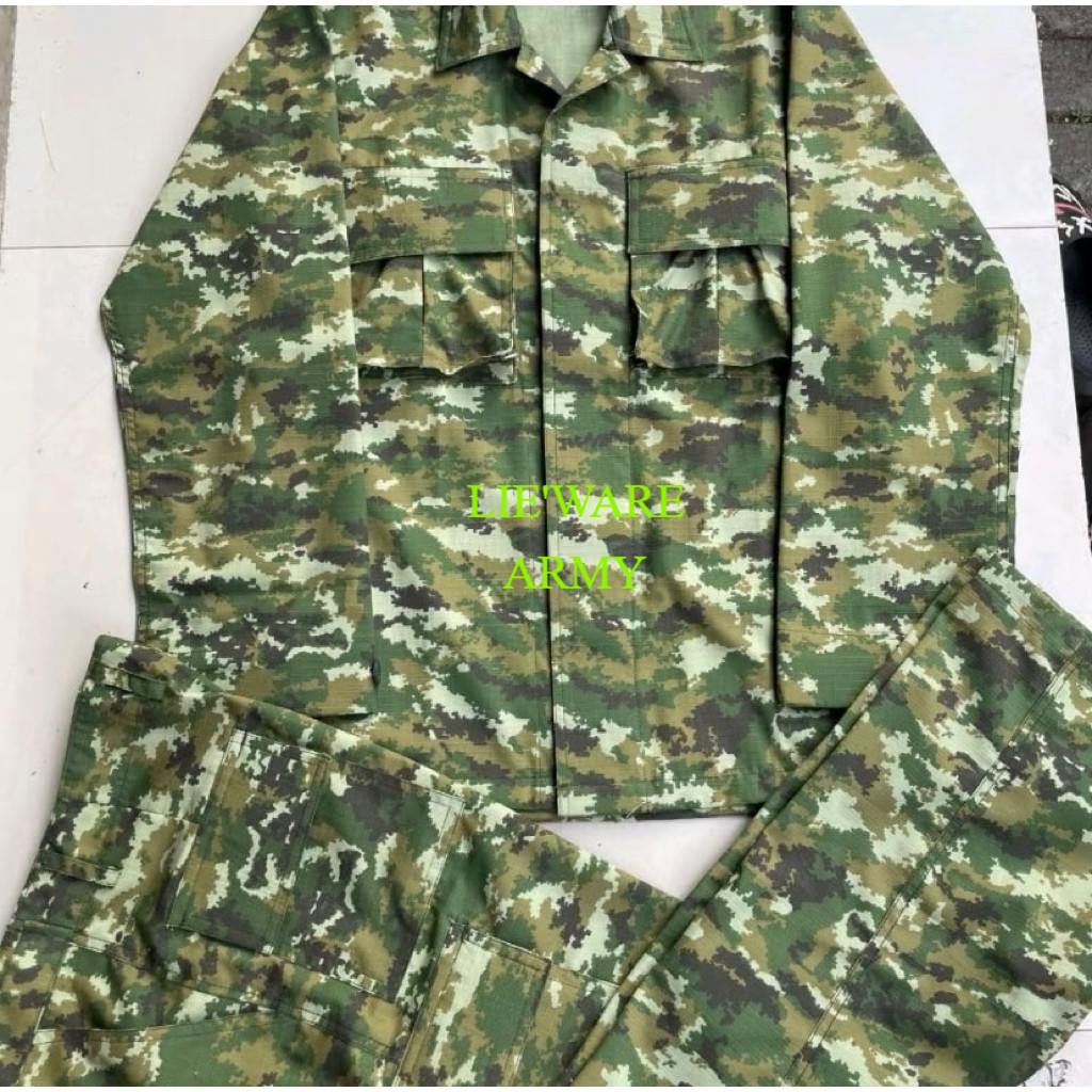 Setelan Seragam PDL Sage Green Terbaru 2025 Seragam TNI Motif Baru