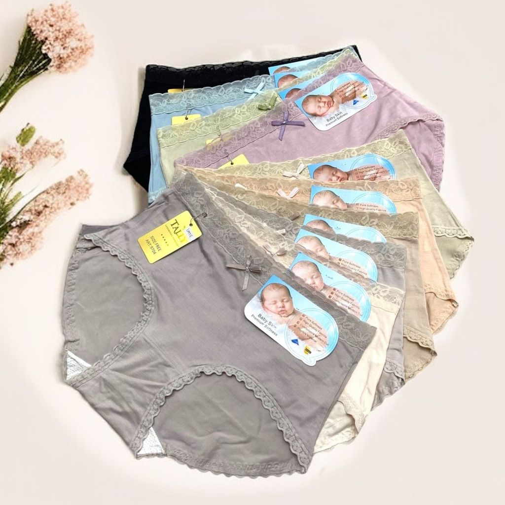 Celana Dalam Wanita TALLY 9704 - Free Size (Fit to L-XL) - Bahan Baby Skin - Super Nyaman Dipakai