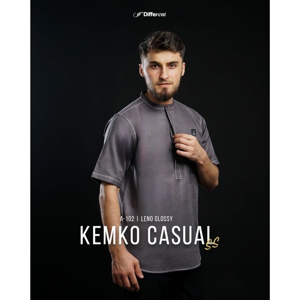 Samase A102 Baju Koko Pria Muslim Dewasa Kemko Kemeja Lengan Pendek