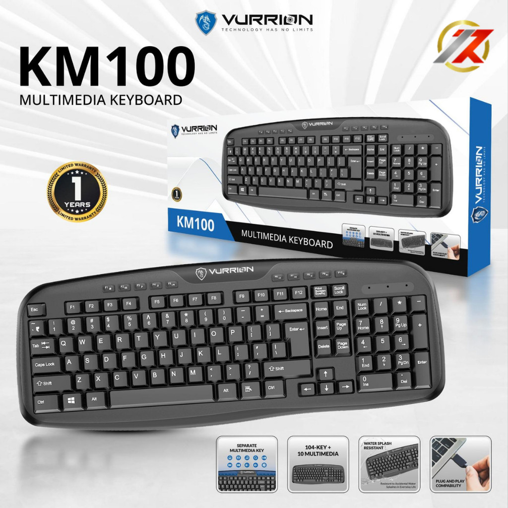 VURRION KM100 MULTIMEDIA KEYBOARD USB