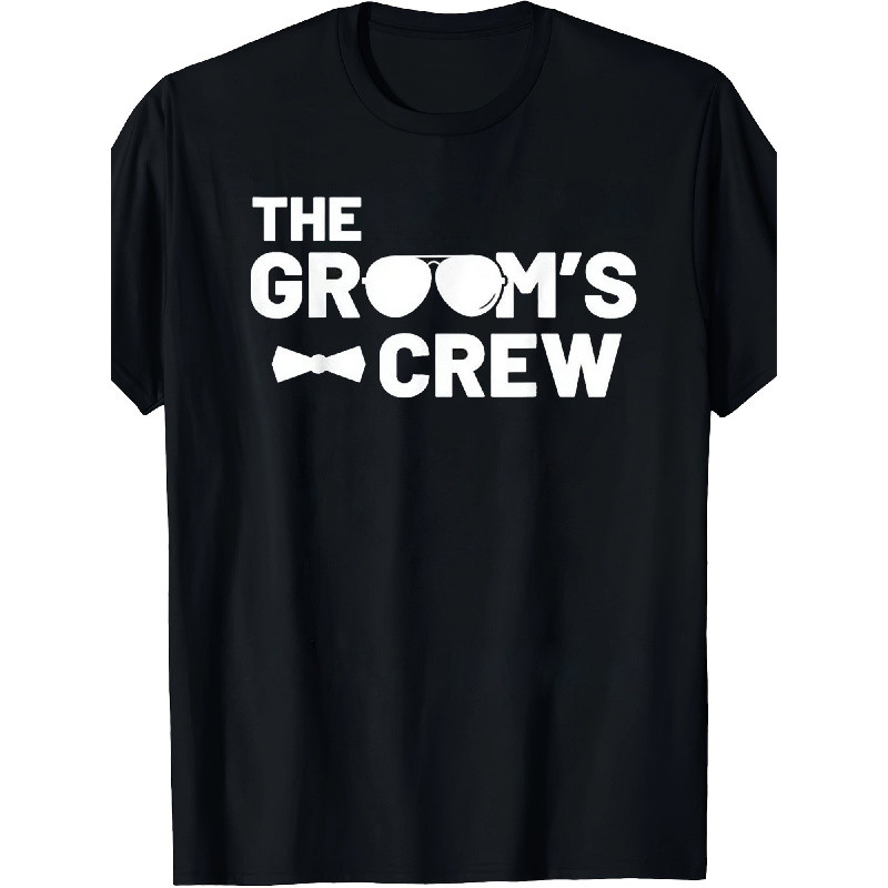 Kaus "Squad Groom & Groomsmen" - Desain Squat yang Lucu untuk Calon Suami & Sahabat Terbaik.Bahan 10