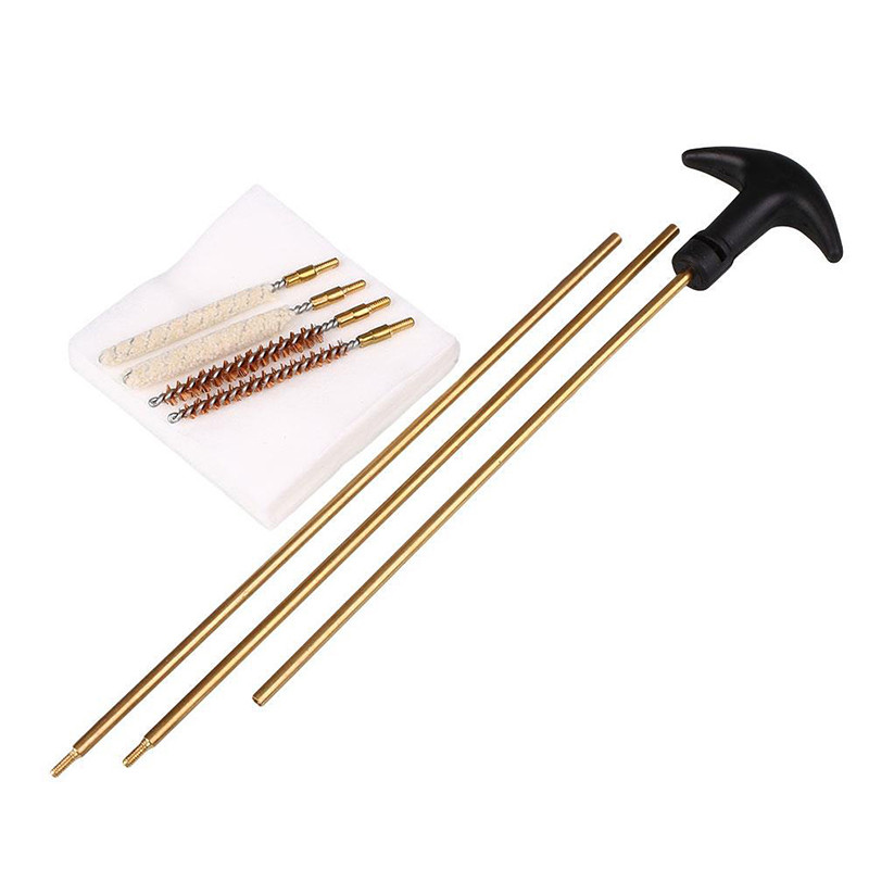 1 Set Tactical Barrel Cleaning Kit 177&22 4555MM Rifle Pistol Air Brush Rod Cleaner Hand Cleaning To