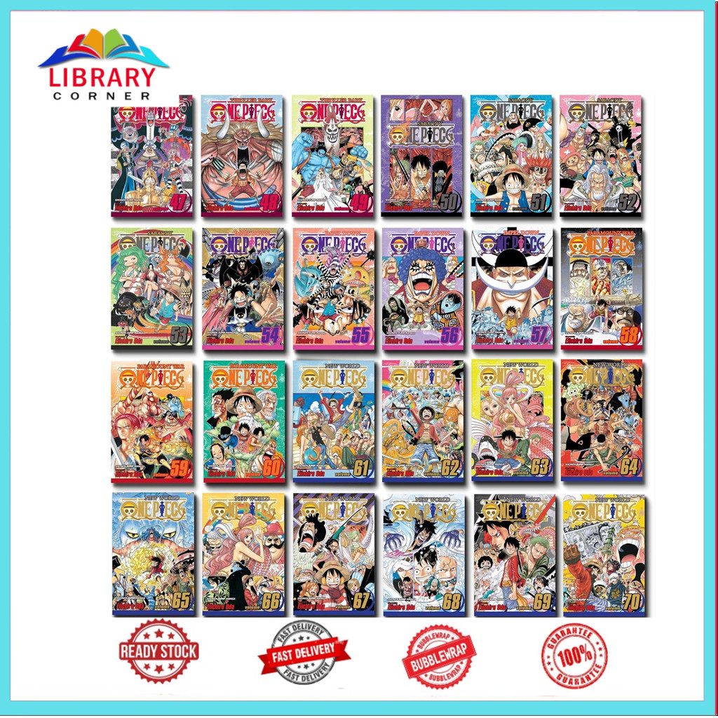 One Piece manga, Vol.1-100 (English Version)