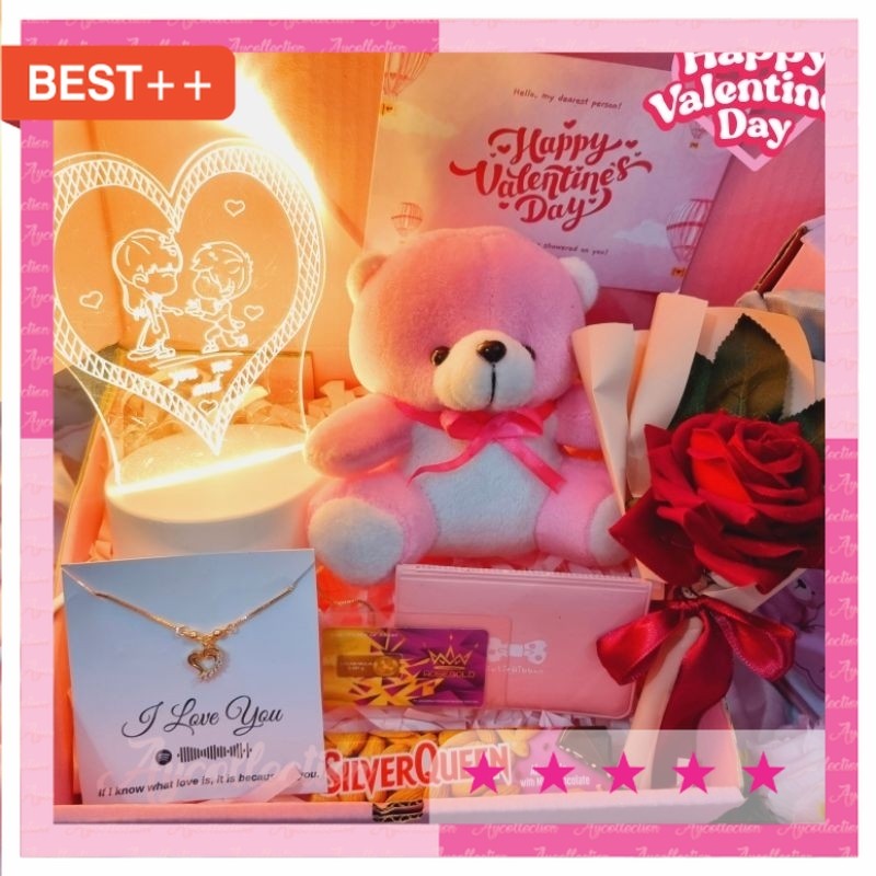 Hampers valentine romantis buat pacar / Hampers Valentine Hadiah Cewek / Kado Anniversary Pacar / Gi