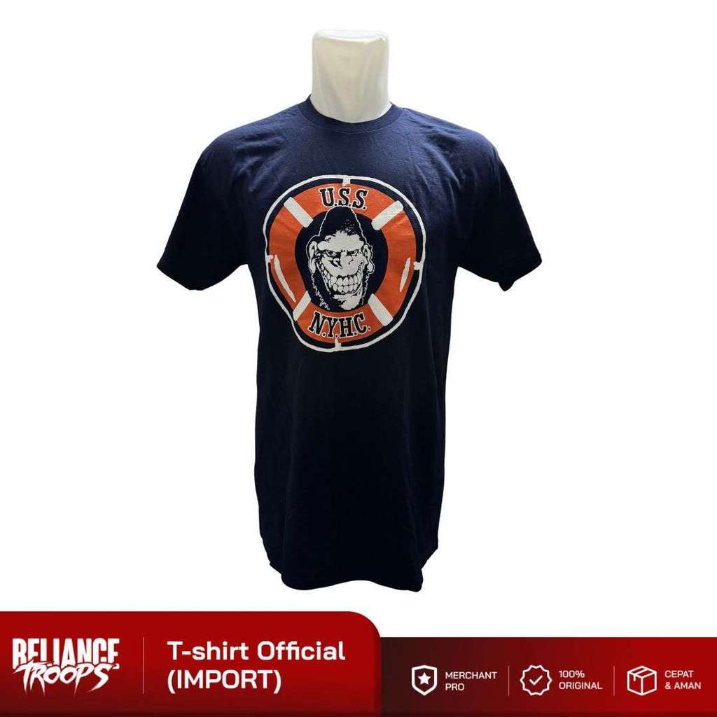 T-shirt Official | Gorilla Biscuits - Life Preserver (Navy)