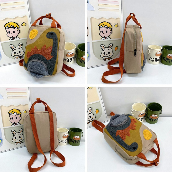 Tas Ransel Anak Kartun Dinosaurus - Tas Punggung Berkapasitas Besar untuk Sekolah & Perjalanan