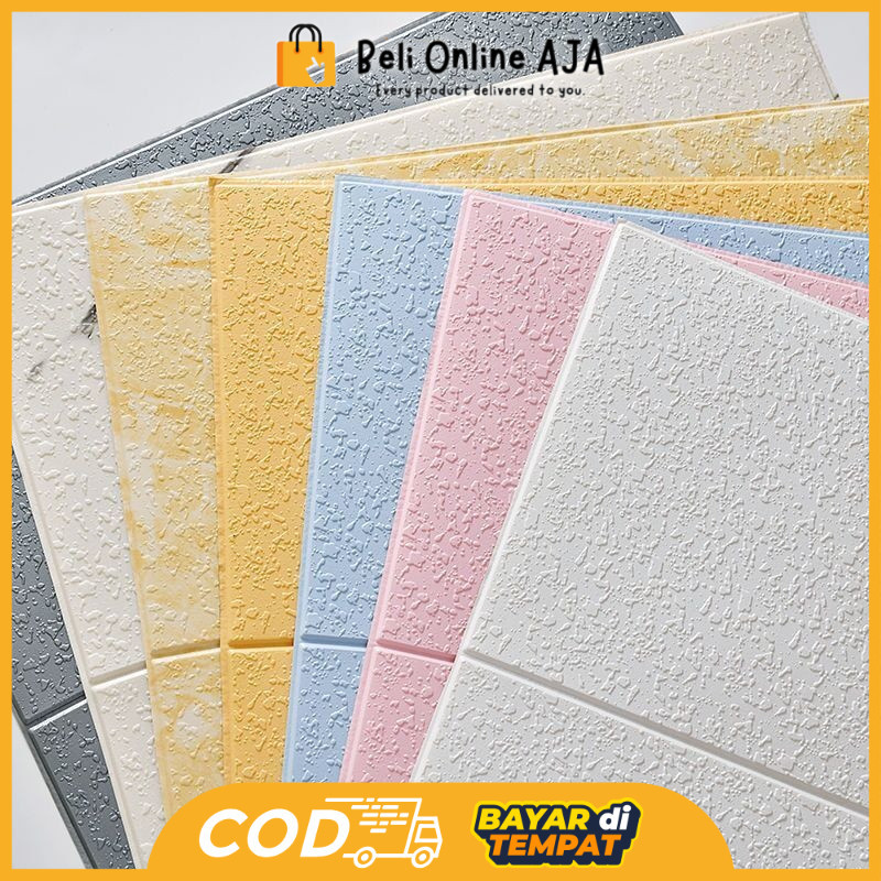 BOA Wallpaper Dinding Foam 3D Sticker Wall Decoration Dekorasi Rumah Wallpaper Atap Plafon S1206