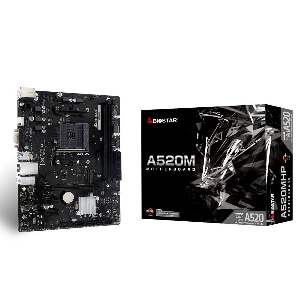 Motherboard BIOSTAR A520MHP (AM4, AMD, A520, DDR4, USB3.2, SATA3)