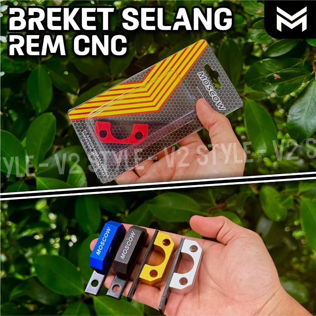 BRACKET KLEM SELANG REM GARDEN MOTOR MATIC / BEBEK / SPORT UNIVERSAL HONDA YAMAHA BREKET SELANG REM 