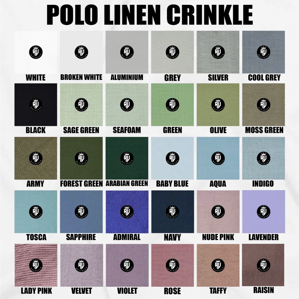 Kain Polo Linen Crinkle IMPORT PREMIUM Grade A - REVINTEX BANDUNG