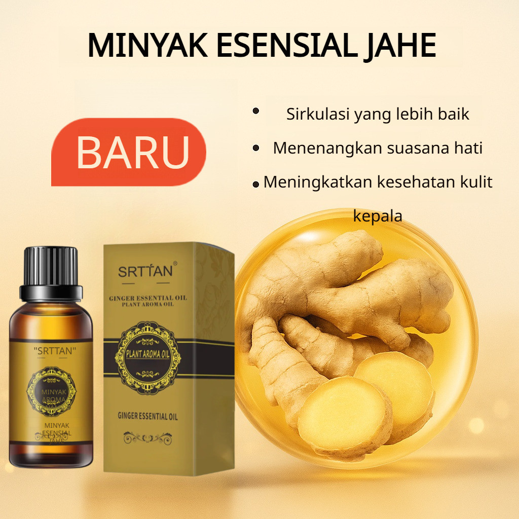 PROMO MINYAK ESENSIAL AROMATERAPI MINYAK ESENSIAL PIJAT GUA SHA MINYAK ESENSIAL JAHE 10ML