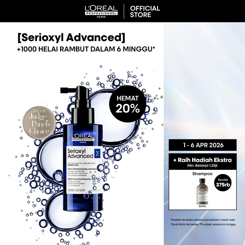Serioxyl Advanced Hair Serum 90ml - Untuk Penumbuh Rambut Lebih Lebat by L'Oreal Professionnel