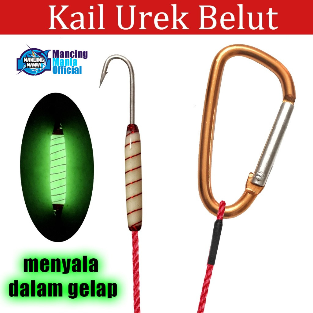MANCING MANIA Mata Kail Urek Belut Bahan Karbon Batang Panjang Tajam dan Terpercaya