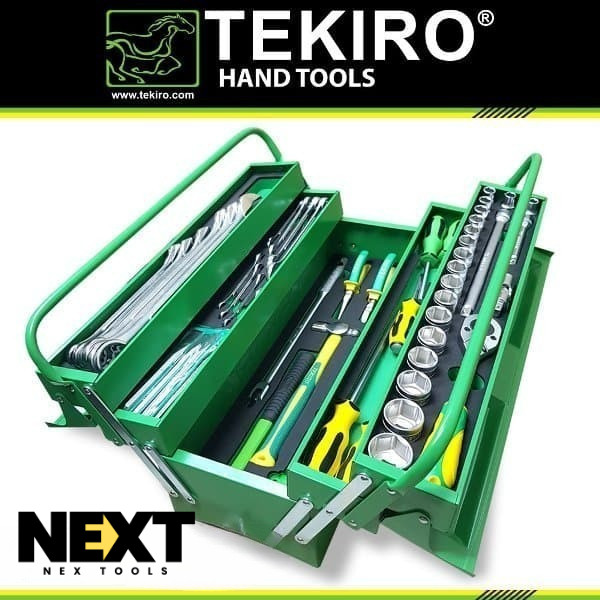 TEKIRO TOOL BOX SET 66 PCS TOOLKIT MEKANIK 3 SUSUN LENGKAP NEXTOOLS
