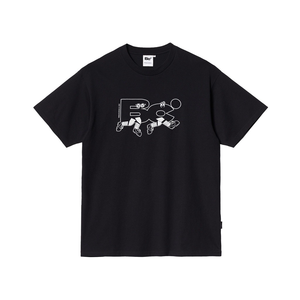 kaos pria original 100% BCSTUDIO - MASCOTE BLACK T-SHIRT
