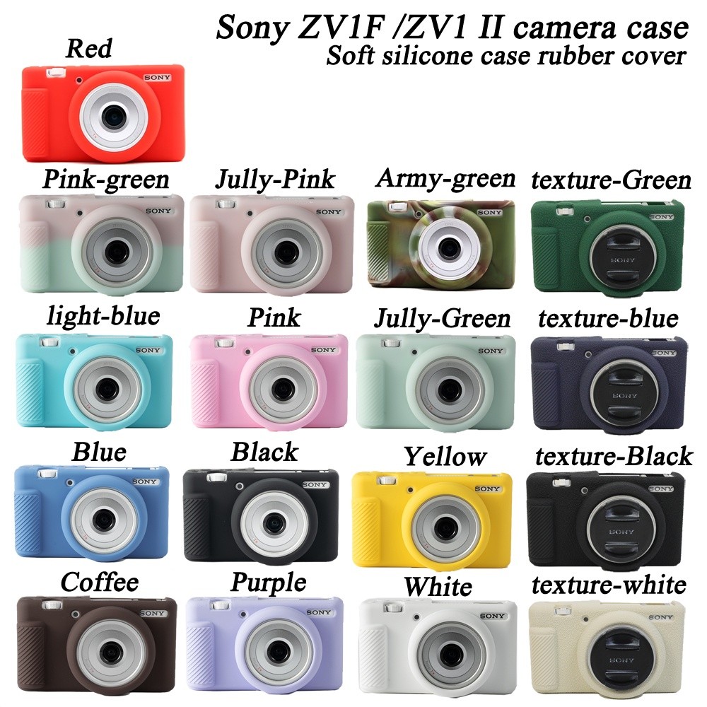 Tas Pelindung Silikon Lembut Untuk Sony ZV1F ZV-1F ZV1 II ZV1 Mark II