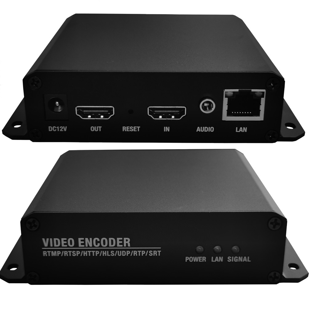 HD loop out Video Encoder HEVC H265 H264 Webcast Push Streaming onvif Recorng HDMI to IP Encoder IPT