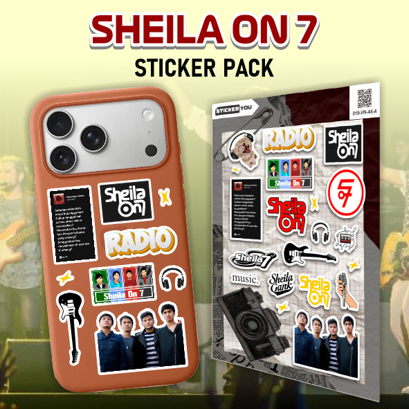 Sticker 21pcs SHEILA ON 7 Sticker Pack | Vinyl Laminasi Waterproof