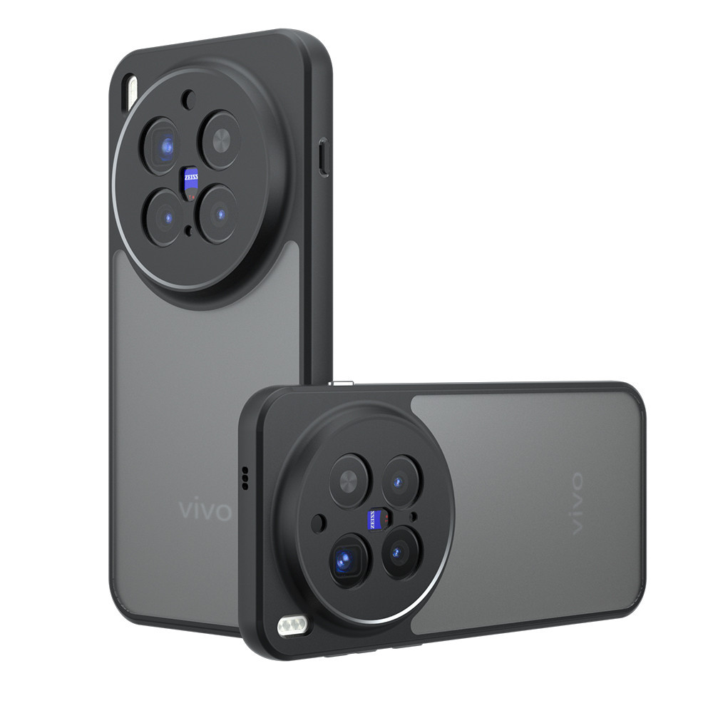 Casing Akrilik Matte untuk VIVO X300 Ultra Mewah Tahan Guncangan Transparan Hard PC+TPU Cover untuk 