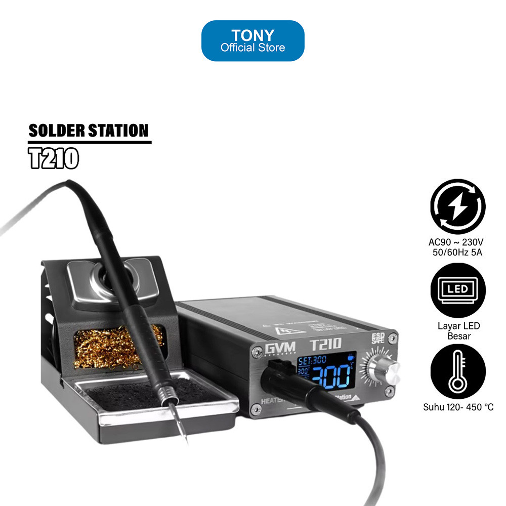 Solder Station GVM T210 - Dual Station Digital Auto Sleep Fast Heat - GVM T210