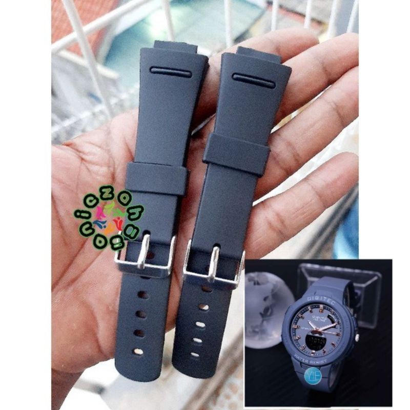Tali Jam Tangan Karet Hitam Premium Digitec 3082T