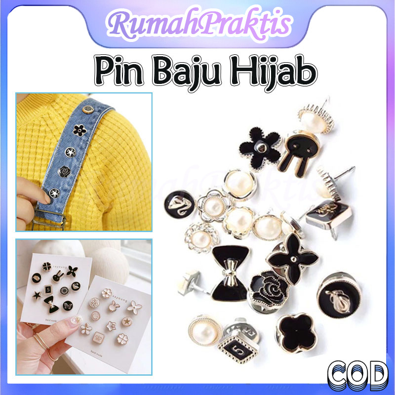 pin kancing dagu kecil/klip pin kancing kecil/pin fashion korea praktis