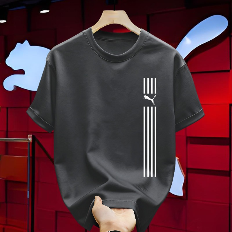 T-shirt PUMA Pria Original Brand Sport Kaos Gym Fitness Casual Trend Fashion