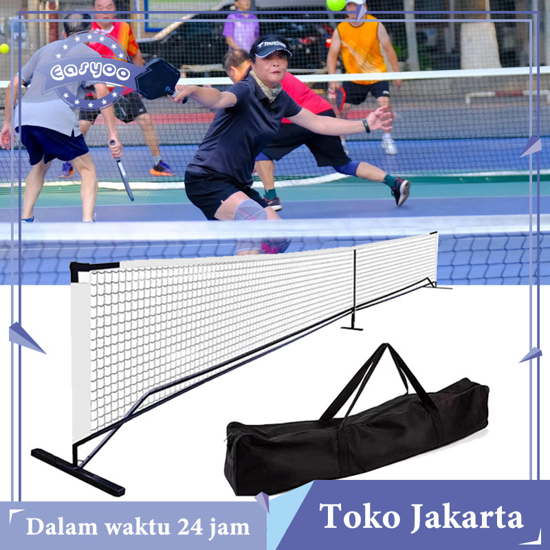 1set Net Pickleball Portable 22 Ft Jaring Pickleball Portable Net Pickleball Set Lengkap