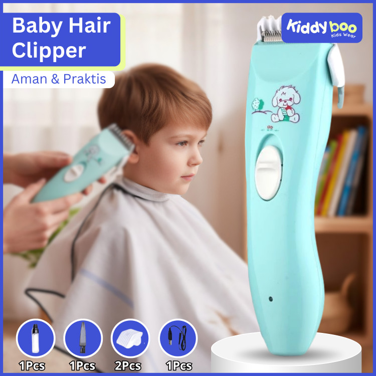 Alat Cukur Elektrik Set 6 IN 1 Alat Cukur Rambut Bayi Baby Hair Clipper Cukur Rambut Mesin Cukur Ram