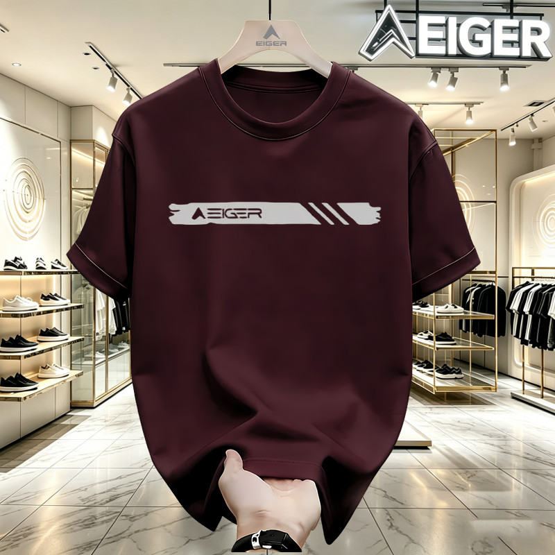 100% Original -Kaos Eiger Oversize 24S Katun Premium | Tidak Gerah | Kaos Pria Wanita