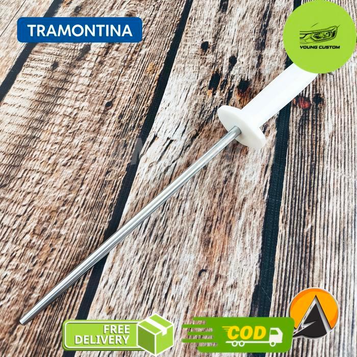 honing steel pengasah pisau halus tramontina 12" original brazil 24643/082 - 10" -young