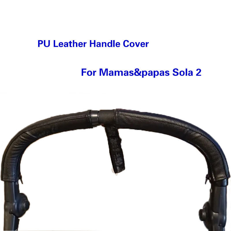Stroller Armrest Cover For Mamas&papas Sola 2 Pram Handle Leather Sleeve Case Bar Protective Cover B