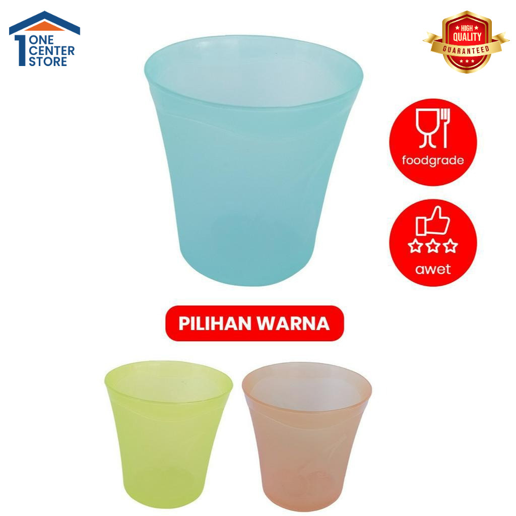 Gelas Minum Plastik Anak 300ml Anti Tumpah Lemony #OCS