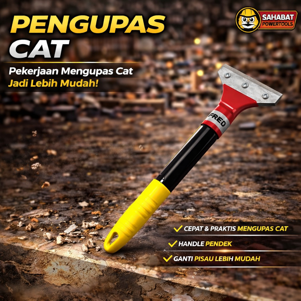 Wall scraper kape pengkikis pengupas cat dinding keramik sticker / Kape gagang panjang