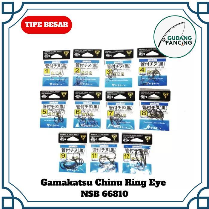 PULSIX Kail Pancing Gamakatsu Chinu Ring Eye NSB 66810 - NO. 1 TERLARANG