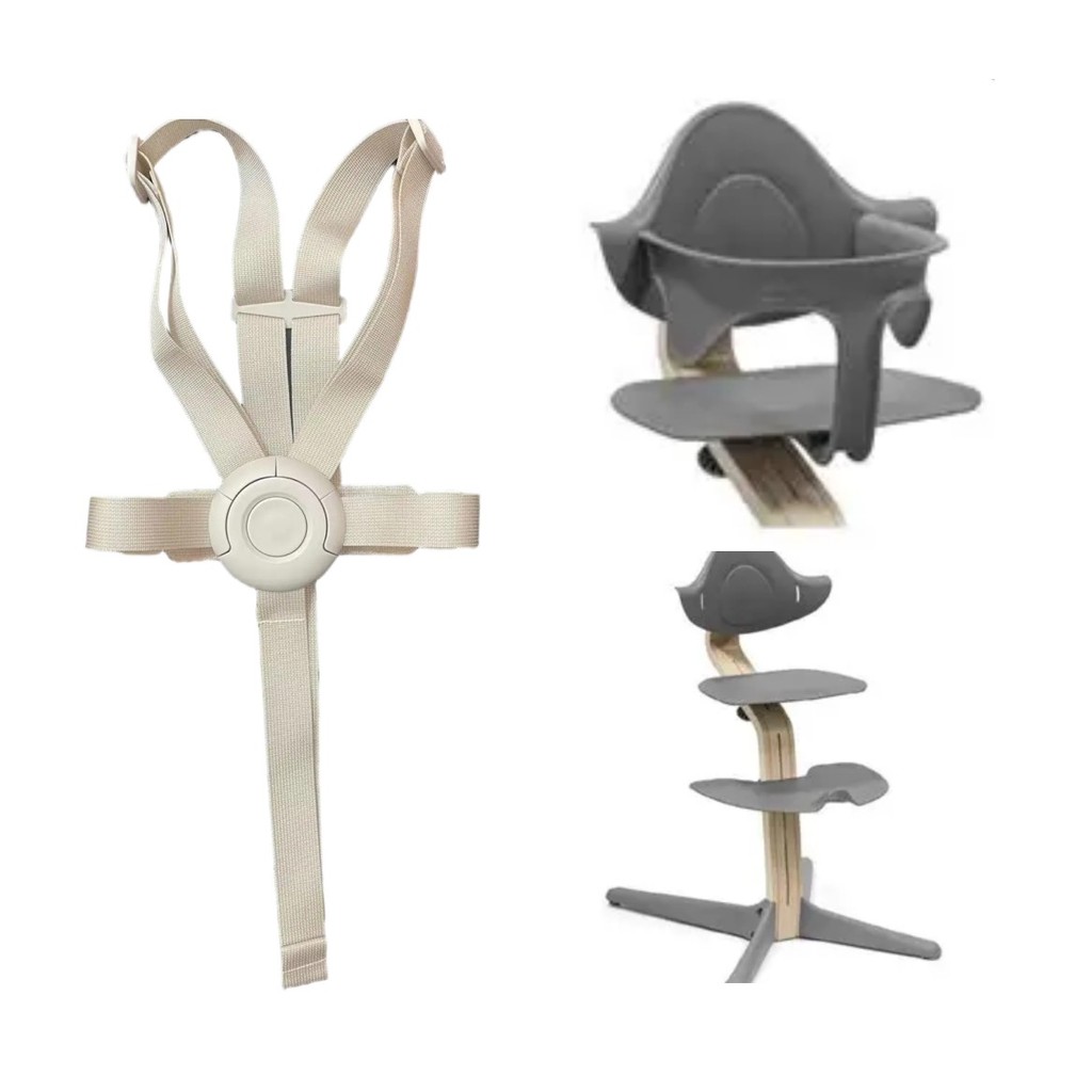 Harness for Nomi, Beige - for Use on The Stokke Nomi Baby Set on The Stokke Nomi Chair Clikk highcha