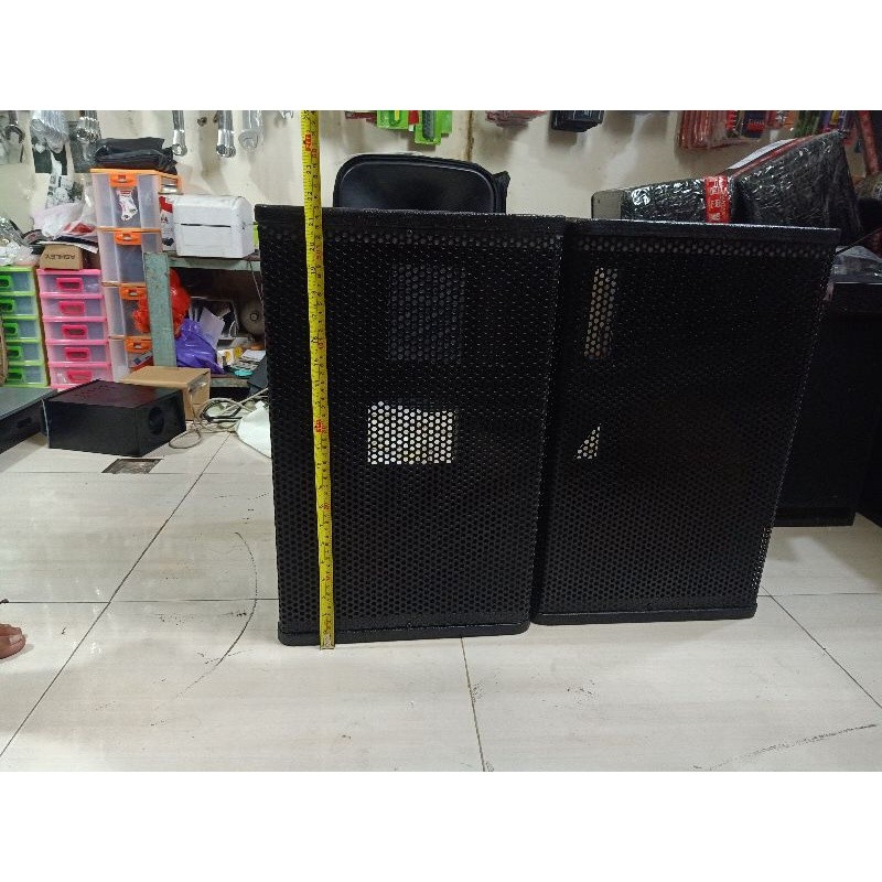 box speaker 12 inchi aktif pasif model nexo bahan multiplek full ram besi finishing resin bintik pre