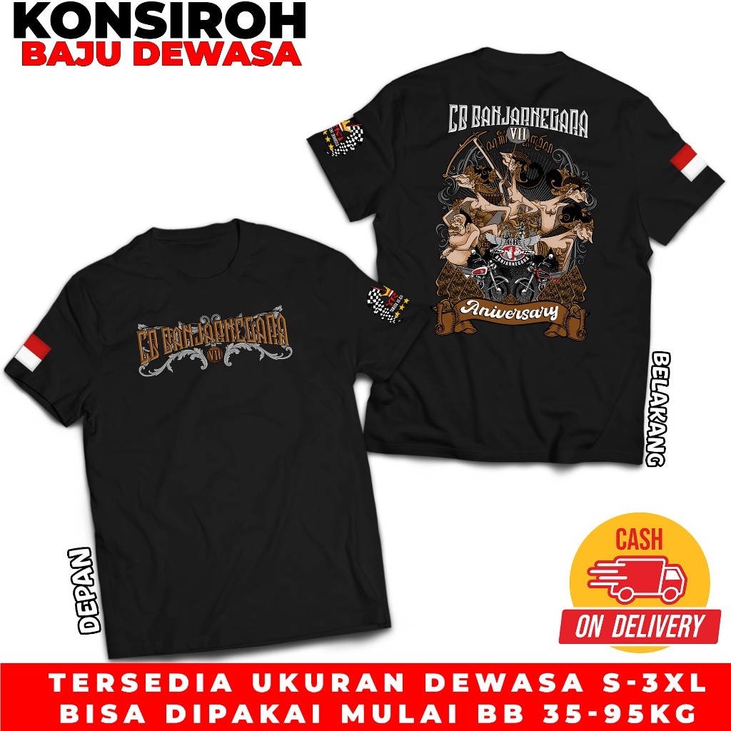 Kaos CB Banjarnegara Kaos Only CB Ibu Kota Baju CB Banjarnegara Tshirt CB Banjarnegara premium 30s f