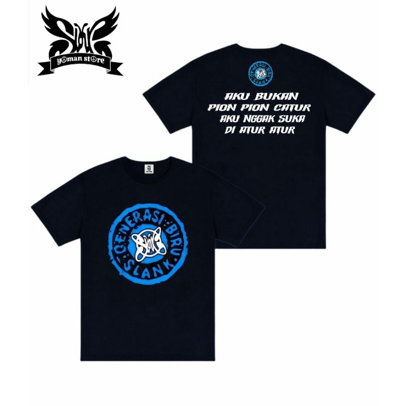 Kaos Slank GENERASI BIRU // Tshirt Slank Generasi Biru