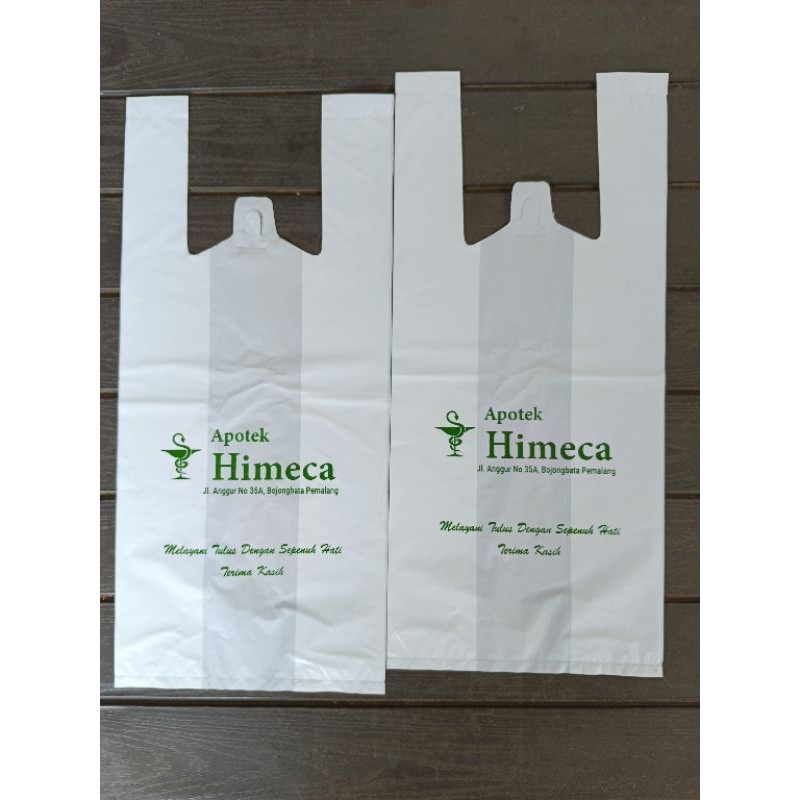 (500 pcs) PLASTIK KRESEK SABLON CUSTOM NAMA