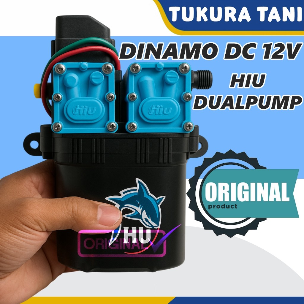 DINAMO POMPA DC 12V DUAL PUMP - DOUBLE MOTOR HIU ORIGINAL
