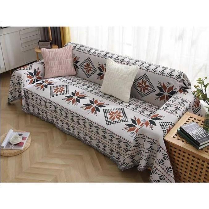 Cover Sofa Blanket Import Vintage Nordic Bohemian Cotton Woven CSB-10 - 180x260