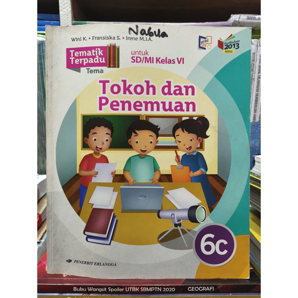 BUKU TEMATIK TOKOH DAN PENEMUAN UNTUK SD/MI KELAS 6 JILID 6C