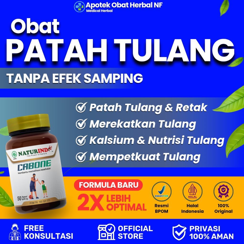 Obat Patah Tulang Suplemen dan Kalsium Tulang Retak Herbal Nutrisi Penyambung Perekat Tulang Obat Pa