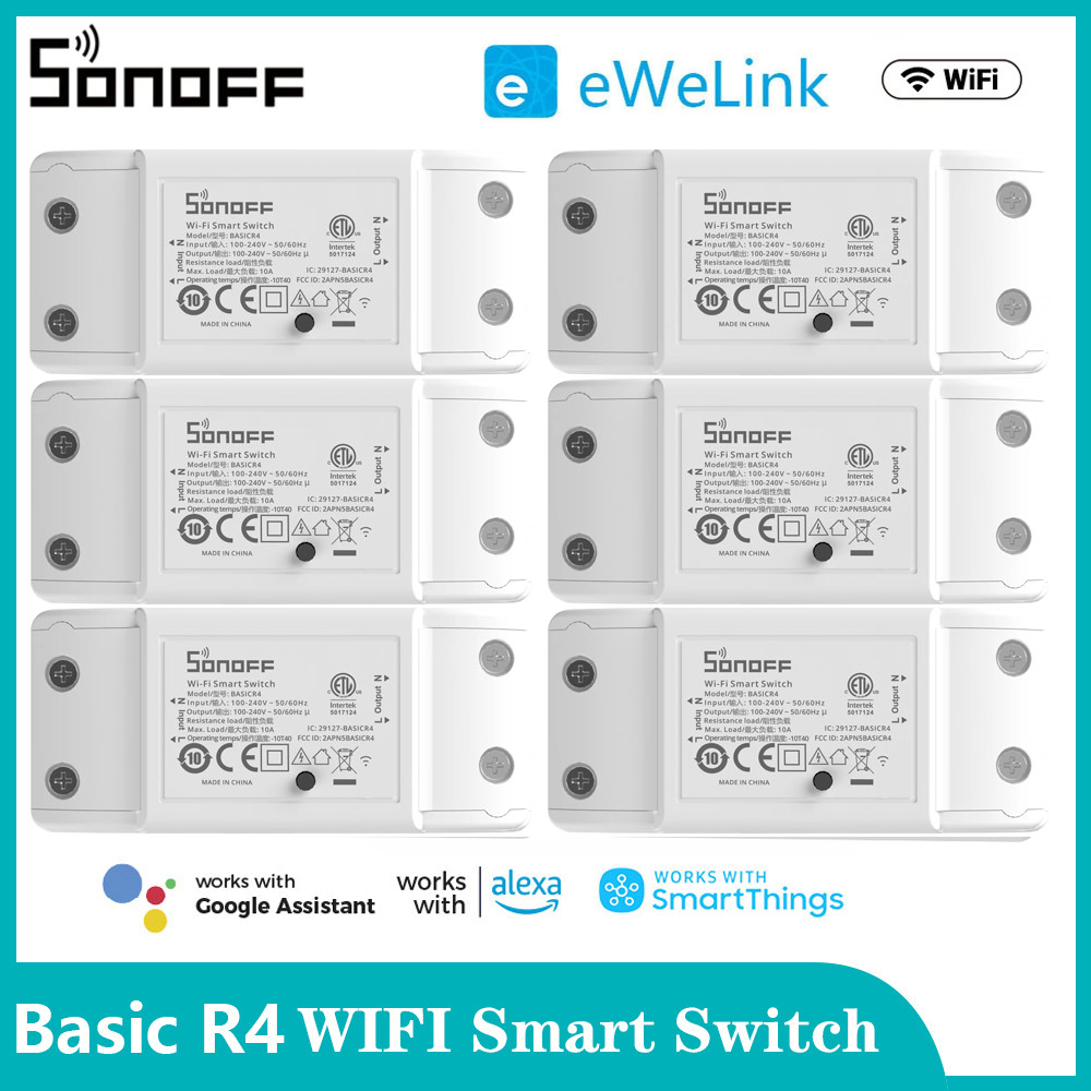 SONOFF Basic R4 WiFi Y Iterruptor Smart Switch Remote Controller Smart Home eWeLink APP Control Work