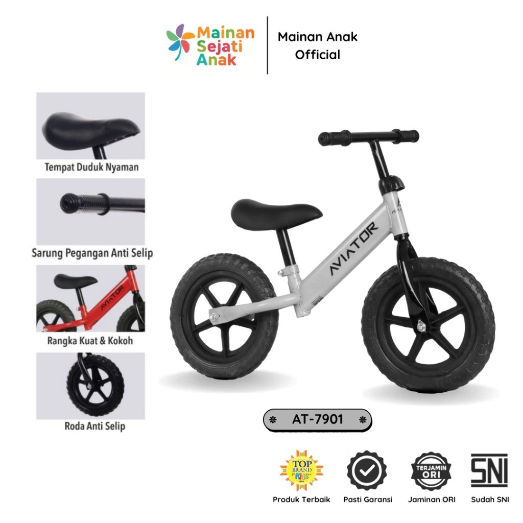 Sepeda Anak Balance Bike Aviator AT 7901