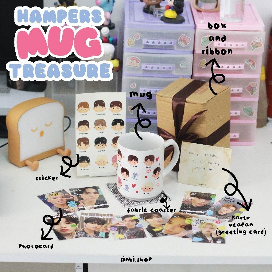 Hampers Mug Treasure | Giftbox Kpop | Hampers Kpopers | Gift  Souvenir Hadiah Kado Ulang Tahun Wisud